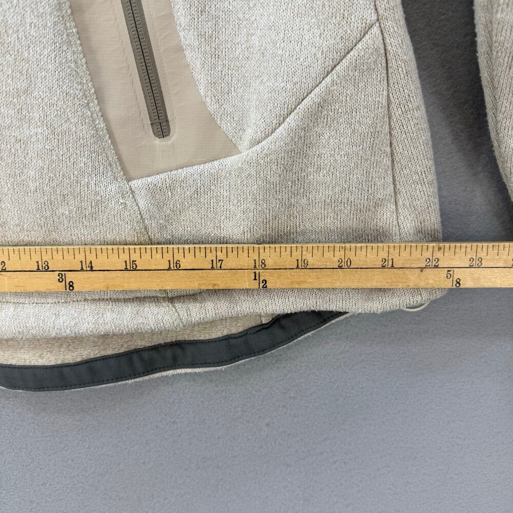 Cabela's Full Zip Sweater Jacket Women's L Beige Full Zip Athleisure High Collar - Picture 14 of 14